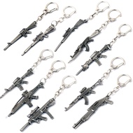 Online Game Peripheral Weapon Gun Mold Gun Mold AK47 M4A1 Keychain Pendant 6cm Model Hot Sale Metal