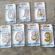 LILIN Glitter Number Candles