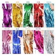 Rain Silk Curtain Bright 1 * 2m Birthday Party Decoration Wedding Decoration Background Wall Door Cu