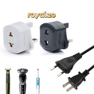 ROYALZO 2 Pin to UK 3 Pin Universal Power Charger Wall Sockets Travel Adapter