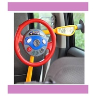 Kids Back Seat Car Steering Wheel Toys Driving Game Horn Sounds Electronic ffb
