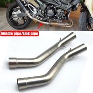 Motorcycle Exhaust Muffler Middle Pipe Link Pipe For Kawasaki ZX6R ZX 6R ZX-6R 2009-2014 ZX10R ZX 10