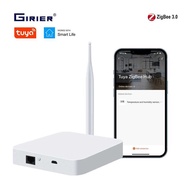 GIRIER Tuya ZigBee Antenna Smart Gateway Bridge Wired Mesh Hub for Home Automation Works with Alexa 