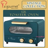 12L La Gourmet Toaster Oven 750W (Limited Vintage Collection) Dark Green (T012DG)