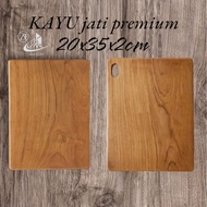 PREMIUM Anti-fungal Teak Wood Cutting Board P*L*H *30-25*20-15*2-1.5CM