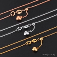 Universal Gold Rose Gold Necklace Versatile Au750Adjustable Plain Chain Chopard Chain 18K Gold Chopi