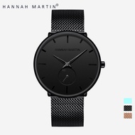 Jam Tangan Pria Sangat tipis Hannah Martin 100% Original korea fashion Cowok kado ulang tahun Jam an