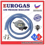 EUROGAS LPG Sirim Millennium Gas Regulator Low Pressure Gas Cylinder Head Kepala Gas Serbaguna