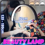 ready stock high quality half moon light black/white professional beauty salon lampu makeup led 美容灯