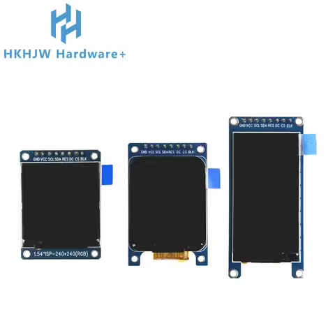 1.54/1.69/1.9 Inch IPS TFT Display - Full HD Color Screen, SPI Interface with ST7789 Controller for 
