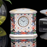 英國製Wedgwood 1997年 Harlequin Jewel 精緻骨瓷時鐘座鐘