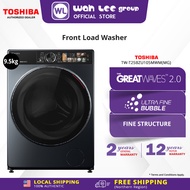 Toshiba 9.5kg TW-T25BZU105MWM(MG) Front Load Washer Washing Machine (Morandi Gray) WAH LEE STORE