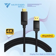 Vention Displayport to HDMI 4K Converter DP Braided Cable 1M 2M 3M 5M