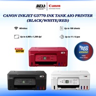 CANON INKJET G3770 INK TANK AIO PRINTER (BLACK/WHITE/RED)