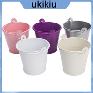 UKIi Mini Flower Pot with Handle Tinplate Candy  Storage Bucket Organizer for Halloween Christmas Pary Favors Holder