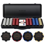 Slowplay Nash Clay Poker Chip Set 德州撲克黏土套裝 Black Gold Edition (500 chips) (Blank Chips)