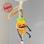 5.5cm Cute Carrot Plush Doll Keychain Creative Backpack Charm Pendant For Girls Women M1f0