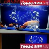 睡衣 背景貼紙 魚缸背景貼紙高清圖3d立體水族箱背景圖貼畫5d壁紙造景風生水起5d  露天市集  全台最大的網路購物市集