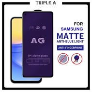 Samsung A35 5G A55 5G A24 A15 5G A25 5G Full Cover Anti Blue Matte Tinted Tempered Glass Screen Prot