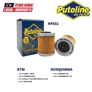 PUTOLINE Oil Filter HF651 / Motorcycle for HUSQVARNA / KTM