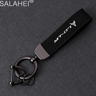 1PCS For Yamaha MT Series 03 07 09 10 25 125 Car Key Ring Suede Leather Metal Buckle Motorcycle Keychains Auto Styling Accessories