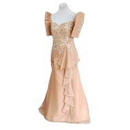 Modern Filipiniana Dress Serpentina Cut Design