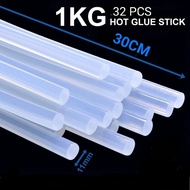 1 KG 11MM X 32PCS Hot Melt Glue Stick Hot Glue Gun Stick Batang Gam Pistol Gam Panas Hot Glue Stick