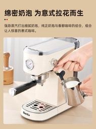 咖啡機德國Derlla意式濃縮咖啡機全半自動家用小型打奶泡一體機復古商用