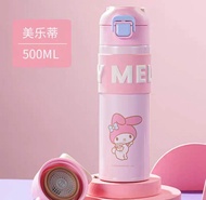 Botol Minum 500 ML Sanrio Miniso / Botol Minum Cinnamoroll / Botol Melody / Botol Minum Kuromi