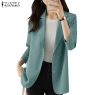 ZANZEA Women's Korean Street Fashion Lapel Shoulder Blazer