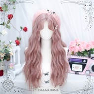 Boss's Home lolita Wig Full Headgear Wig Long Curly Hair Black Long Straight lolita cos lolita Wig 2