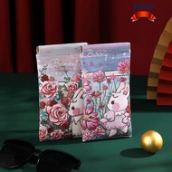 JAROV Glasses Box, Cartoon Printed Rabbit Glasses Bag, Fashion PU Leather Storege  Reading Glasses P