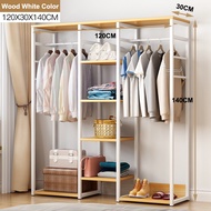 Furniture Stand Hanger Kayu Rak Gantungan Baju Serbaguna Rak 5 Susun lemari Rak Gantungan Baju Denga