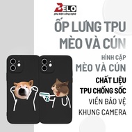 Shockproof TPU Square Edge Roof Cat iphone Phone Case, Cat and Dog bag Case - BELO