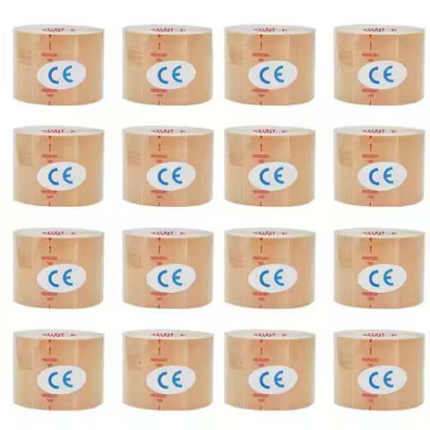 1/6/10Pcs Beige 5cm Elastic Kinesiology Tape Sports Muscle Tape Bandage Care Kinesiology First Aid T
