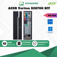 PC i7 Acer Veriton X2670G SFF Intel Core i7 (10th Gen) / 16GB RAM / 256GB NVME / Win 11 Pro (Refurbi
