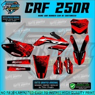 Honda CRF 250r laminated decals graphics,,, CRF 250r sticker