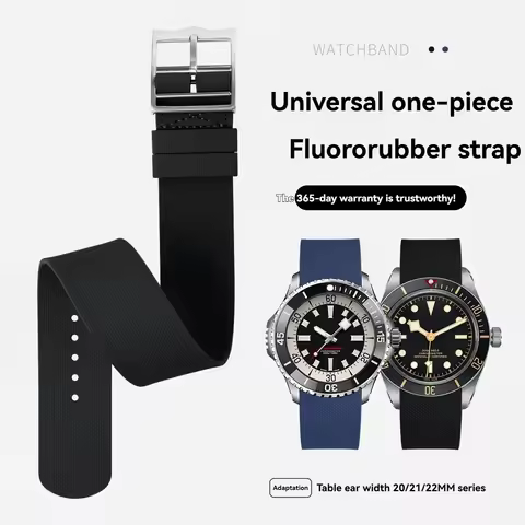 20mm 21mm 22mm For Tudor Omega Universal Hamilton Longines TAG Heuer Tissot Fluororubber NATO All in