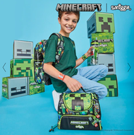 กระเป๋าสะพายคลาสสิก MINECRAFT Smiggle สำหรับเด็กปฐมวัย