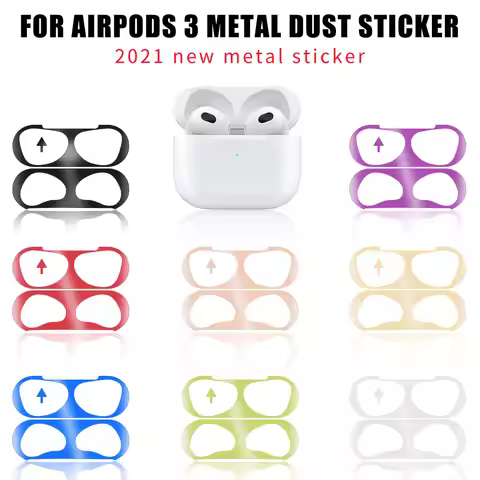 Earphone Sticker For AirPods 3 2 1 Dust-proof Scratchproof Sticker For Apple AirPods 3 Pro Sticker D
