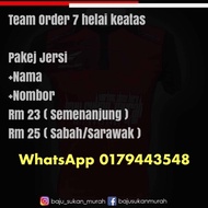 TEMPAHAN JERSI TEAM DARIPADA 7 HELAI > 100 HELAI