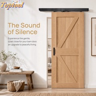 TOPTOOL Sliding Barn Door Damper, Adjustable Durable Barn Door Buffer, Smooth Black Door Slide Dampe