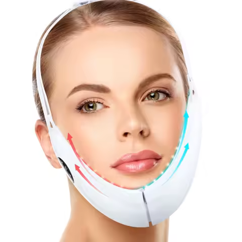 Face Lifter V-Line Up Face Lifting Belt Face Massager Device 5 Modes LED Photon Therapy Slimming Vib