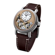 Arbutus Open Heart AR1804SFF Analog Automatic Brown Leather Men's Watch