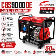 COMBOSS CBS9000DE 7.5kW Diesel Generator 220V Electric Start Portable Generator Heavy Duty