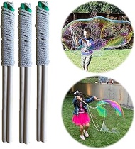 Bubbleventi Giant Bubble Wands | 3-Pack of Eco-Wands | Made in USA | Perfect for Kids’ and Planet | 