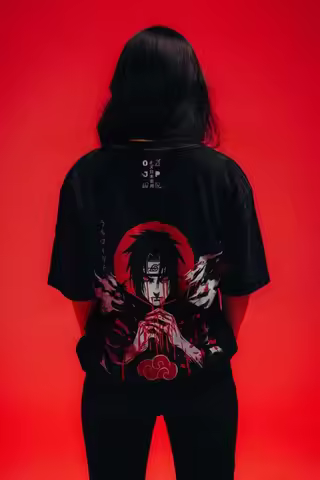 Itachi Uchiha Tee – Naruto Anime Washed T-shirt 2026 Summer Harajuku Fashion Retro Men Women Oversiz