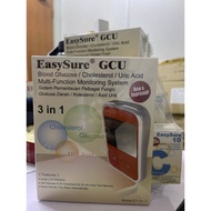 EASYSURE GCU 3IN 1 METER + CHOLESTEROL 10'S (EXP: 09/2025)