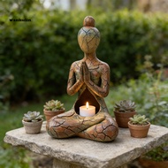 Zen Meditation Statue Decorative Meditation Sculpture Abstract Sitting Woman Yoga Meditation Figurin