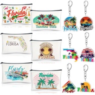 6 Set Hadiah Cenderahati Florida, 6 Keping Beg Kosmetik Florida, 6 Keping Gantungan Kunci Cenderahat